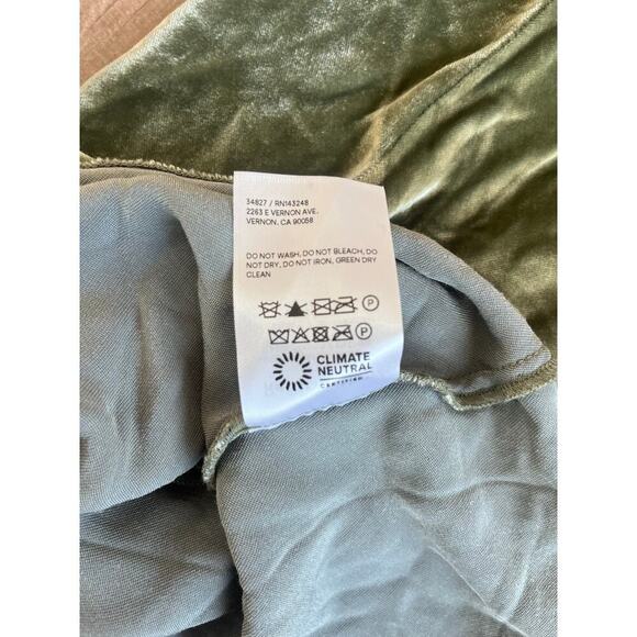 Reformation Green Velvet Midi Dress - Picture 4 of 5